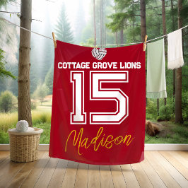 Individuelles Volleyball-Geschenk für Senior-Athle Fleecedecke