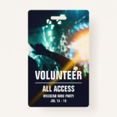 Individuelles Volunteer All Access Concept Pass Ab Ausweis (Vorderseite)