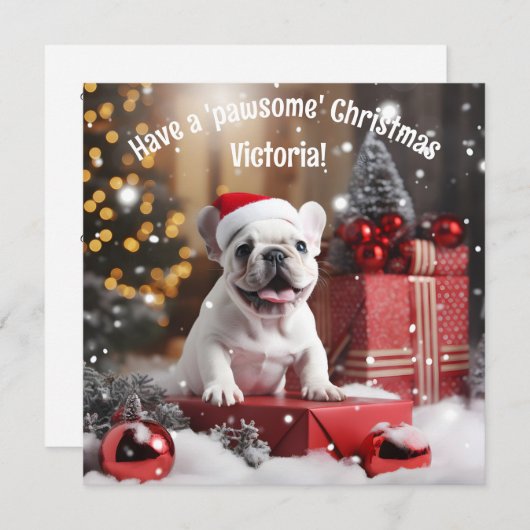 Individuelles Winterwhiskers Wonderland (Vorne/Hinten)