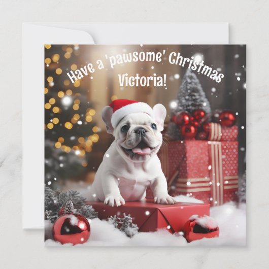 Individuelles Winterwhiskers Wonderland (Vorderseite)