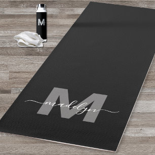 Individuelles Workout Anfangsbuchstabe Monogramm S Yogamatte