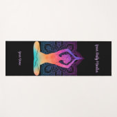 Individuelles Yogamatte mit Namen & Mantra (Vorderseite (Horizontal))