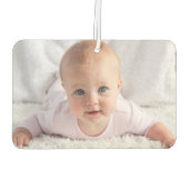 Individuelles zweiseitiges Baby Foto Personalisier Autolufterfrischer (Rückseite)