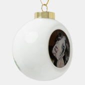 individuoder mit Dogge Keramik Kugel-Ornament (Links)