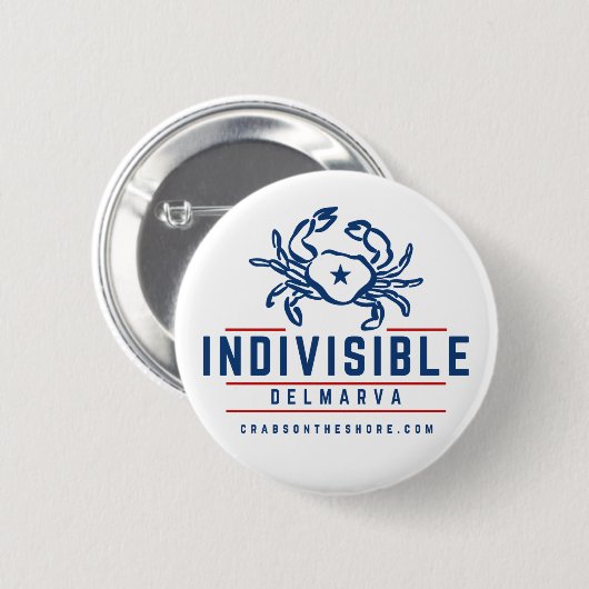 Indivisible DelMarVa Button (Vorne & Hinten)