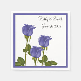 Indizien-Rose (Hochzeit) Serviette