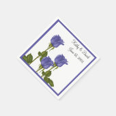 Indizien-Rose (Hochzeit) Serviette (Ecke)