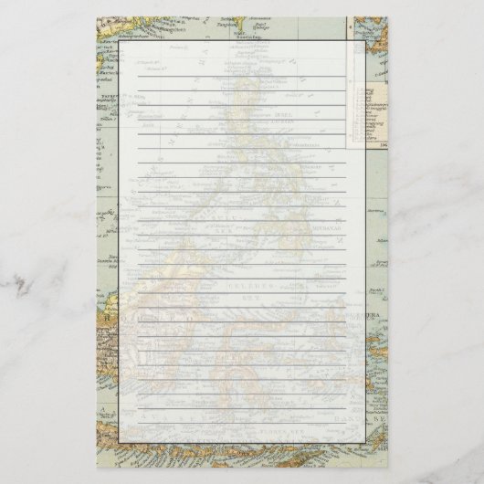 Indo China und Malaysian-Archipel Briefpapier (Vorderseite)
