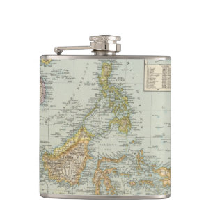 Indo China und Malaysian-Archipel Flachmann