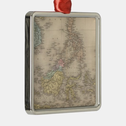 Indochina-Archipel von Asien Ornament Aus Metall (Rechts)