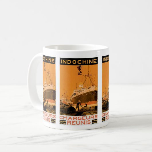 Indochine Chargeurs Reunis Kaffeetasse (Vorderseite Links)