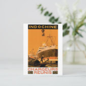 Indochine Chargeurs Reunis Postkarte (Stehend Vorderseite)