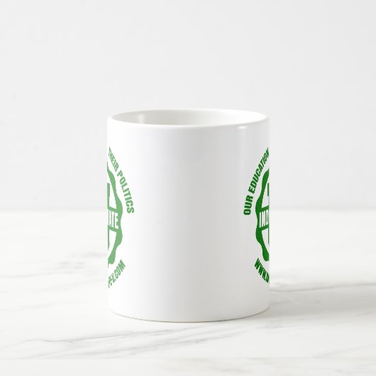 "Indoctrinate u-" Strahlungs-Logo-Tasse Kaffeetasse (Mittel)