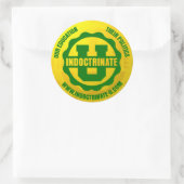 "Indoctrined U" Rundsticker Pack Runder Aufkleber (Tasche)