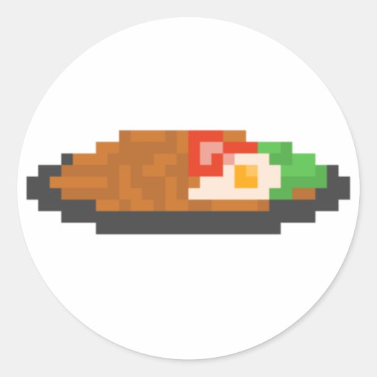Indomie Pixel Sticker (Vorderseite)