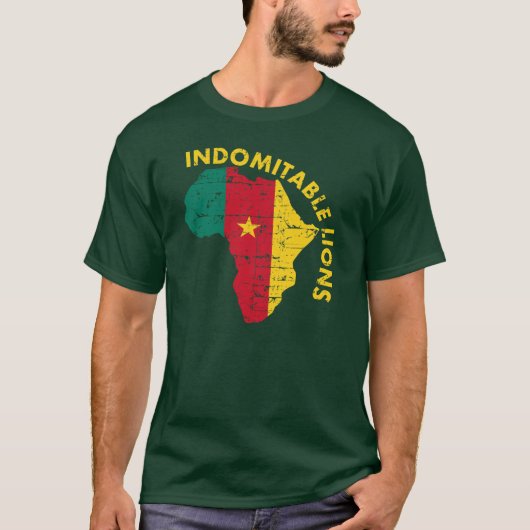 Indomitable Löwen von Kamerun T-Shirt (Vorderseite)