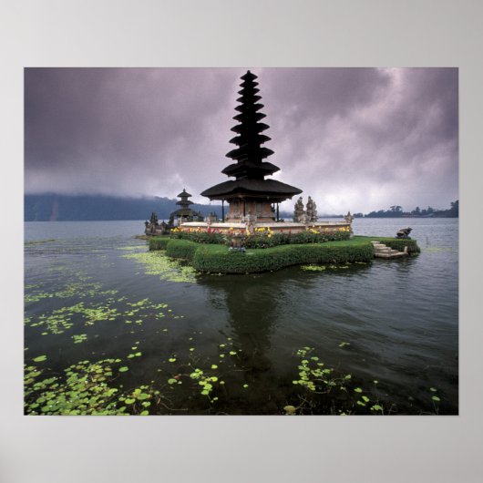 Indonesia, Bali, Ulun Danu Temple. Poster (Vorne)