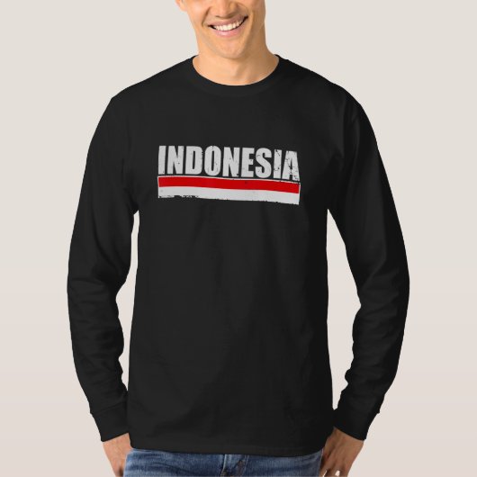 Indonesia Proud Indonesian Flag T-Shirt (Vorderseite)