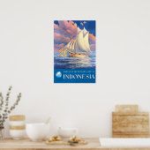 Indonesia Travel Poster Bugis People Art Buginese (Küche)