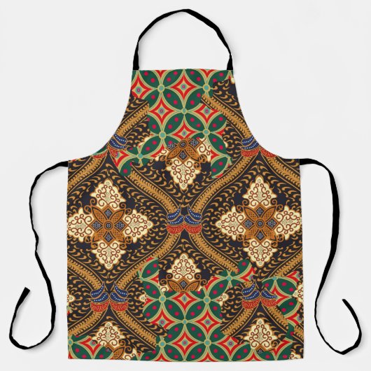 Indonesian batik motive with very Detail Plan Schürze (Vorderseite)