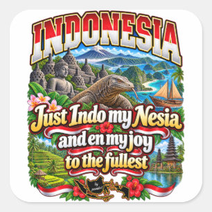 Indonesien Aufkleber