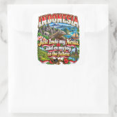 Indonesien Aufkleber (Tasche)