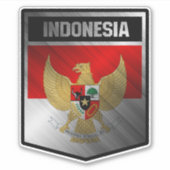 Indonesien Aufkleber (Vorderseite)