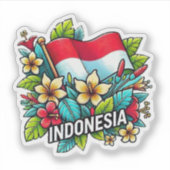 Indonesien Aufkleber (Vorderseite)