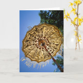 Indonesien, Bali| Regenschirm Karte (Gelbe Blume)