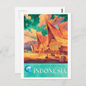 Indonesien, Batak Village in Nordsumatra Postkarte (Vorne/Hinten)
