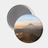 INDONESIEN: Berg Bromo, Java Magnet (Vorderseite/Rückseite)