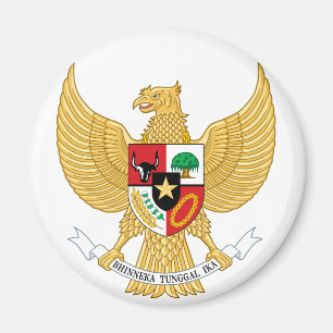 Indonesien-Emblem Magnet