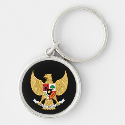 Indonesien-Emblem Schlüsselanhänger (Vorne)