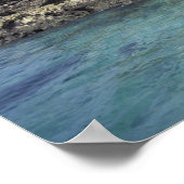 Indonesien. Felsformationen entlang der Küste Poster (Ecke)