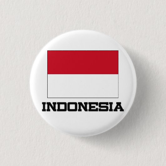 Indonesien-Flagge Button (Vorderseite)
