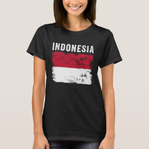 Indonesien-Flagge Distressed Männer Frauen Kinder T-Shirt