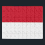 Indonesien-Flagge Puzzle<br><div class="desc">Mehr Produkte: www.zazzle.com/wowsmiley</div>