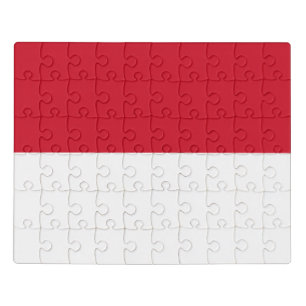 Indonesien-Flagge Puzzle