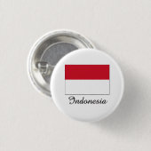Indonesien-Flaggen-Entwurf Button (Vorne & Hinten)