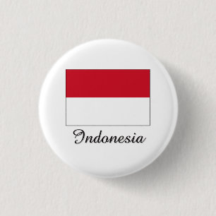 Indonesien-Flaggen-Entwurf Button