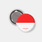Indonesien-Flaggen-Magnet Magnet (Vorderseite/Rückseite)