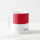 Indonesien-Flaggen-Tasse Kaffeetasse (Vorderseite Links)