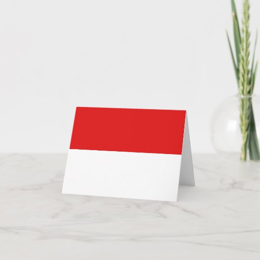 Indonesien Flaggennotecard Karte (Vorderseite)