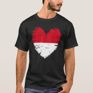 Indonesien Herzerkrankung Indonesien Herzöge Flagg T-Shirt