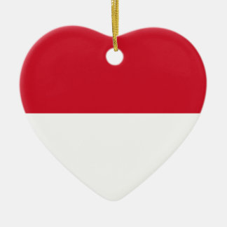 Indonesien - Indonesische Flagge Keramik Ornament