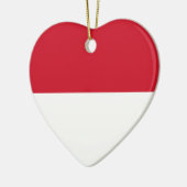 Indonesien - Indonesische Flagge Keramik Ornament (Links)