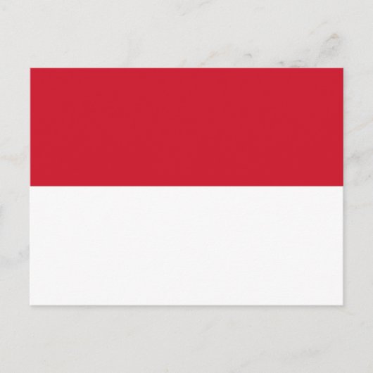 Indonesien - indonesische Flagge Postkarte (Vorderseite)