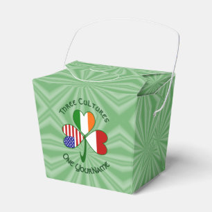 Indonesien Irland USA Kleeblatt Flagge Personalisi Geschenkschachtel