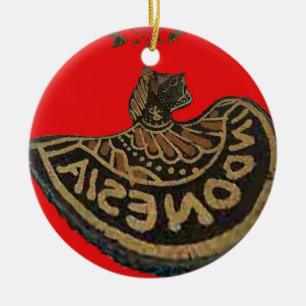 Indonesien Javanese Shadow Puppet Kulturkunst Keramikornament