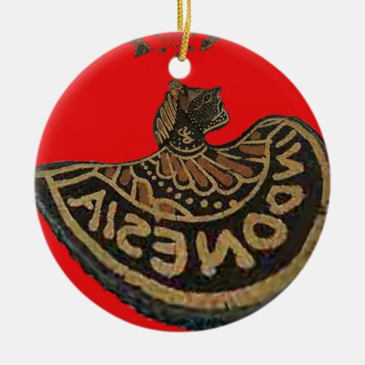 Indonesien Javanese Shadow Puppet Kulturkunst Keramikornament (Vorne)